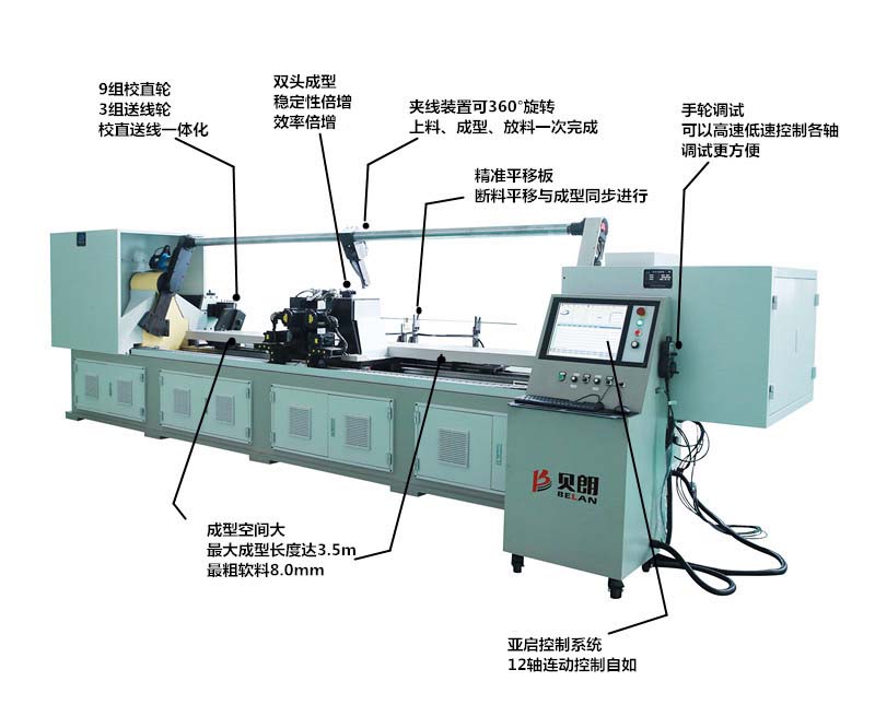 雙頭汽車座椅鋼絲折彎機 雙頭汽車座椅鋼絲折彎機